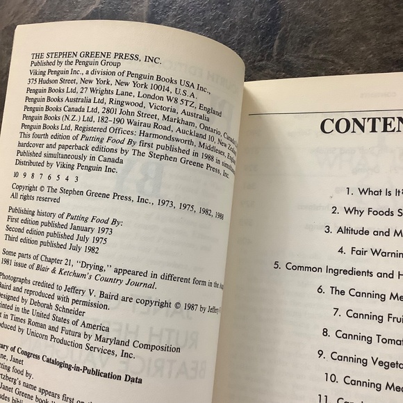 Vintage Putting Food By Book - Picture 6 of 13